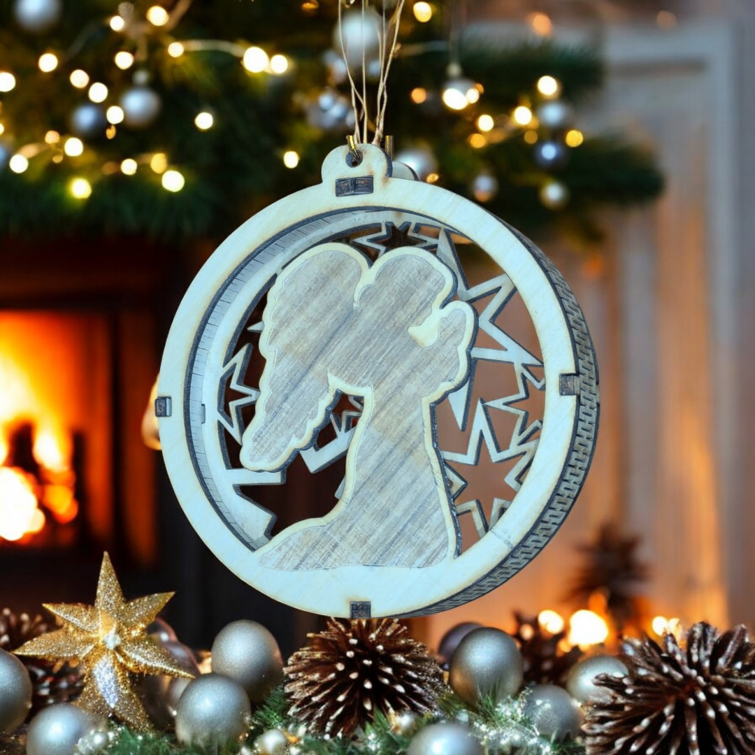 Christmas Ornaments Tree Decoration, 2 Layer 3D Ornaments