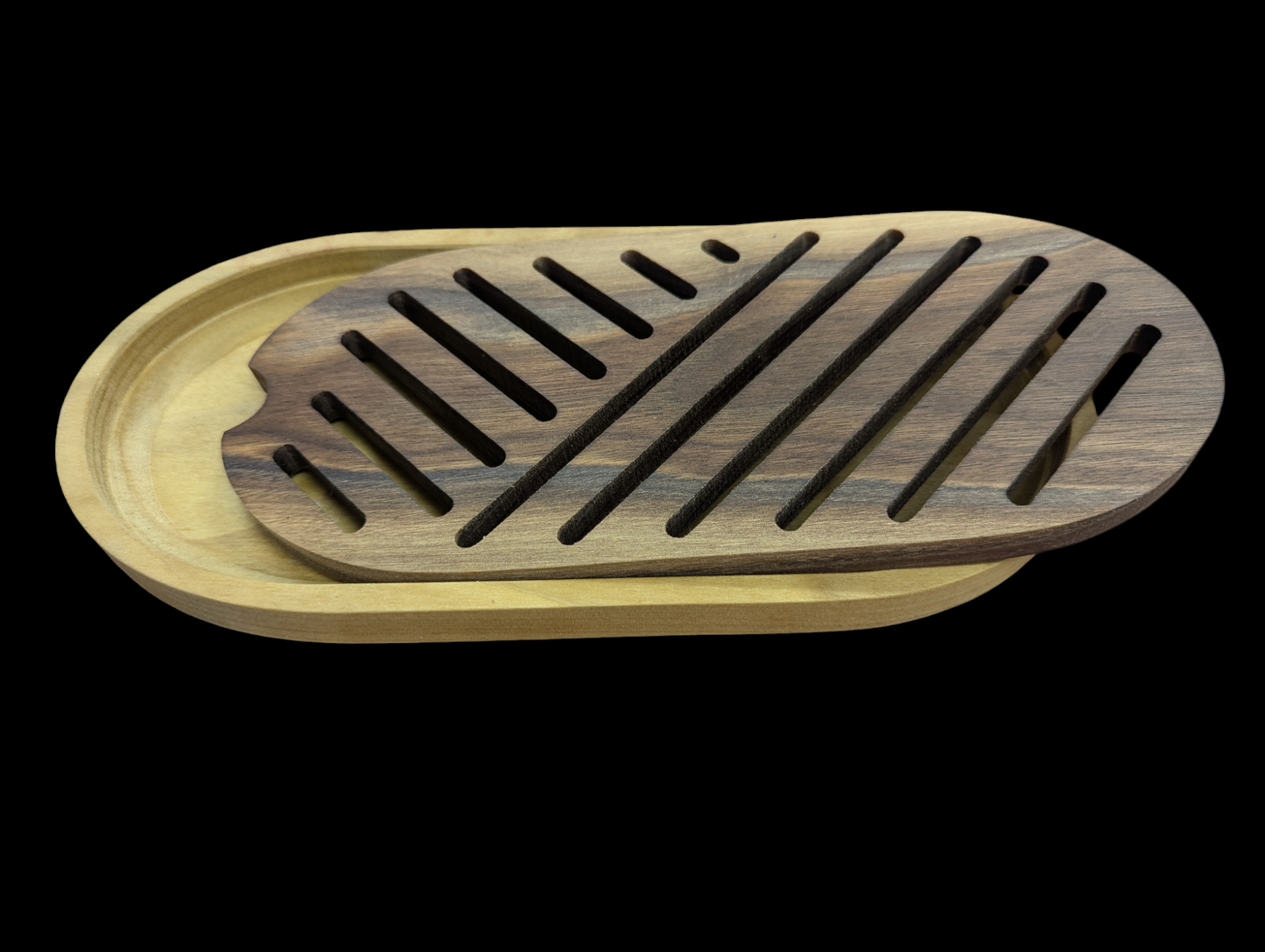 Bread board with removable crumb catcher
