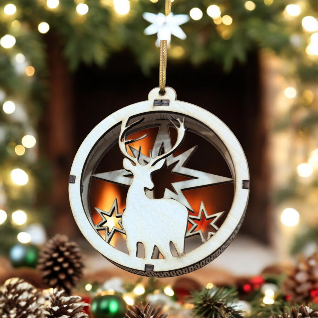 Christmas Ornaments Tree Decoration, 2 Layer 3D Ornaments
