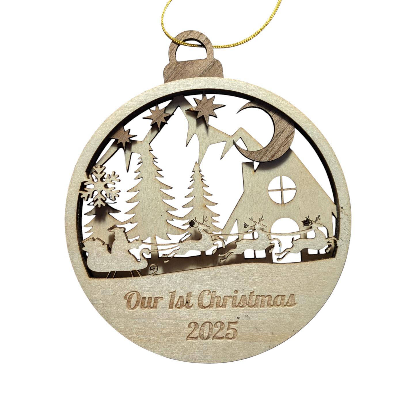 Christmas Ornaments, 2 Layer Handcrafted