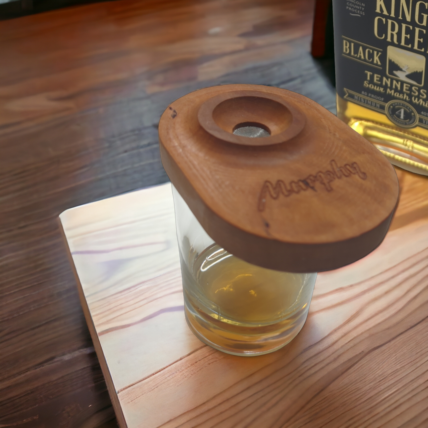 Handcrafted whiskey smoker