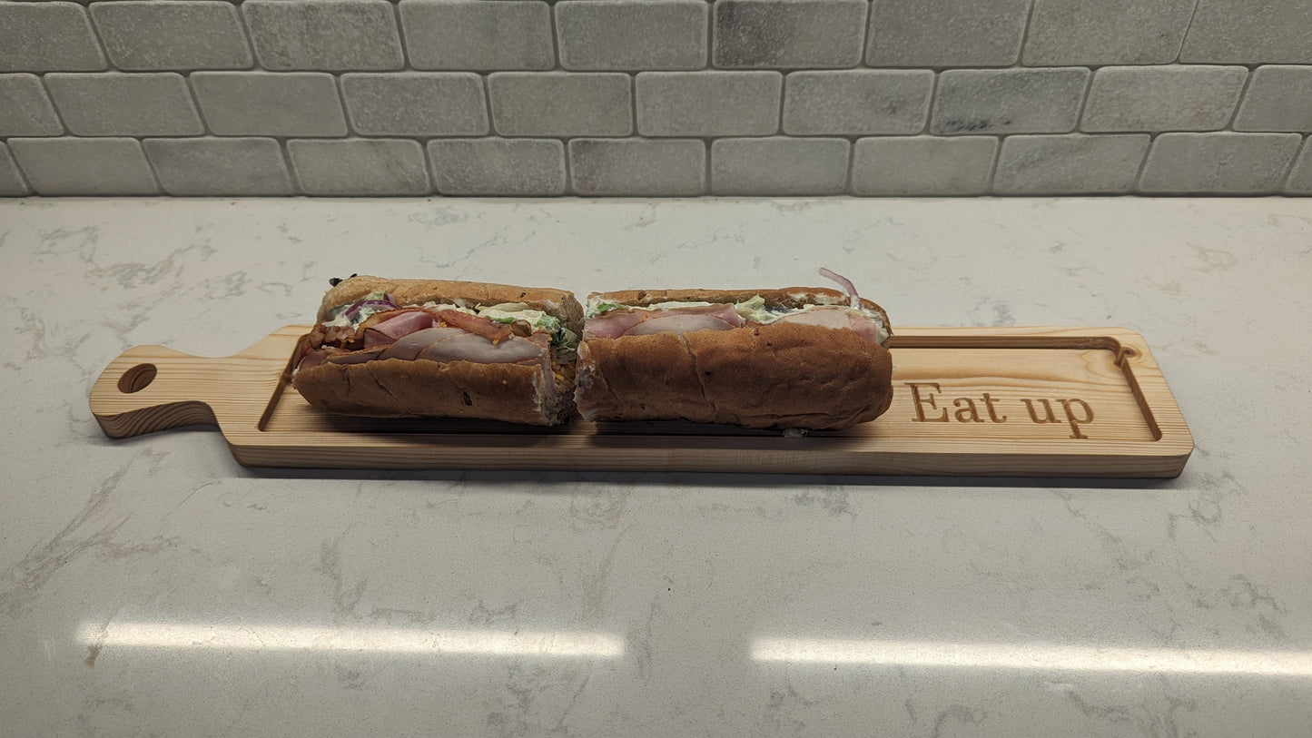 Wooden Eat Up Board
