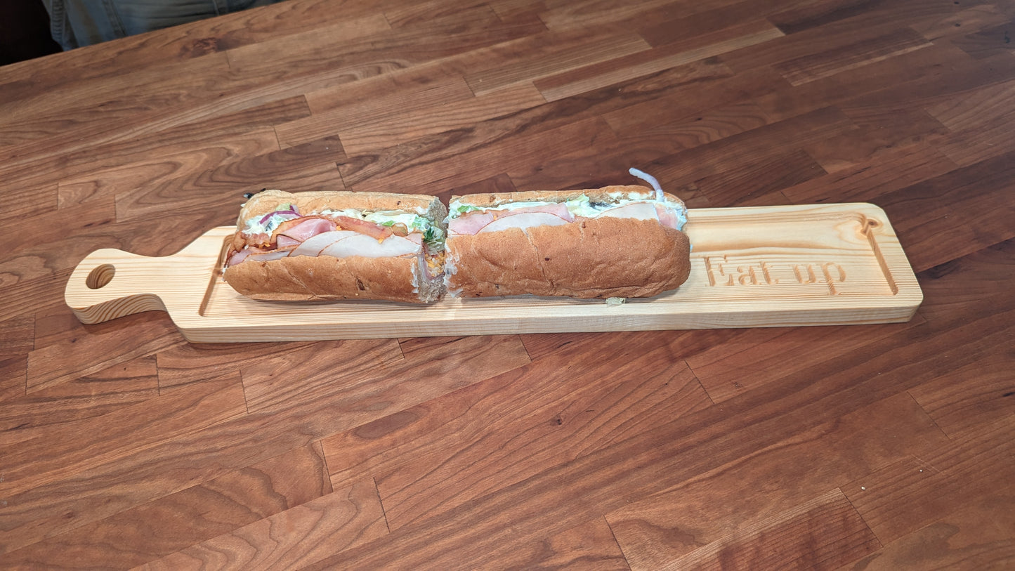 Wooden 24in Eat Up Board