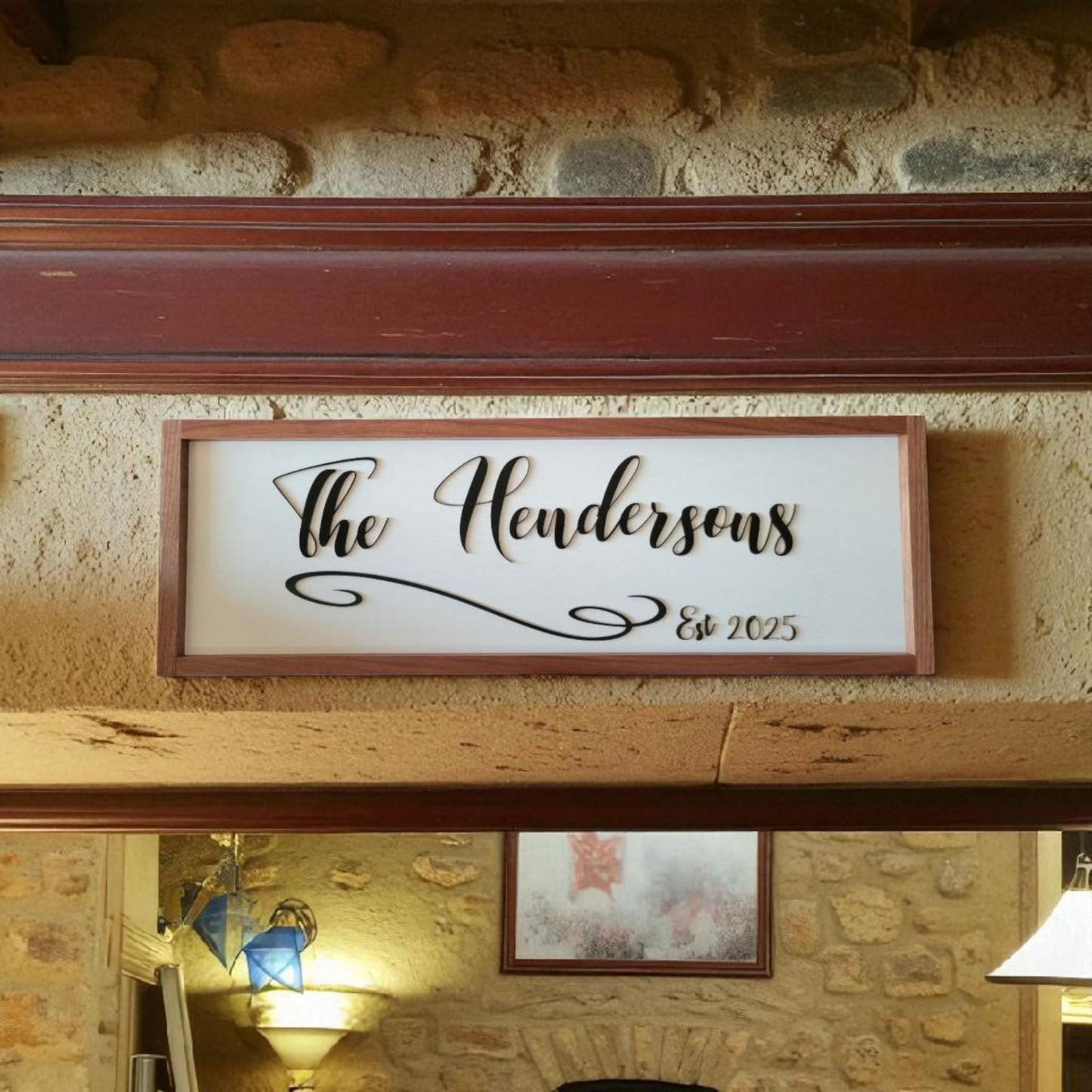 Wood Décor Signs,  Custom Family Last Name Wall Art