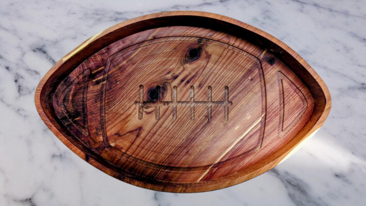 Cedar Football Serving Tray