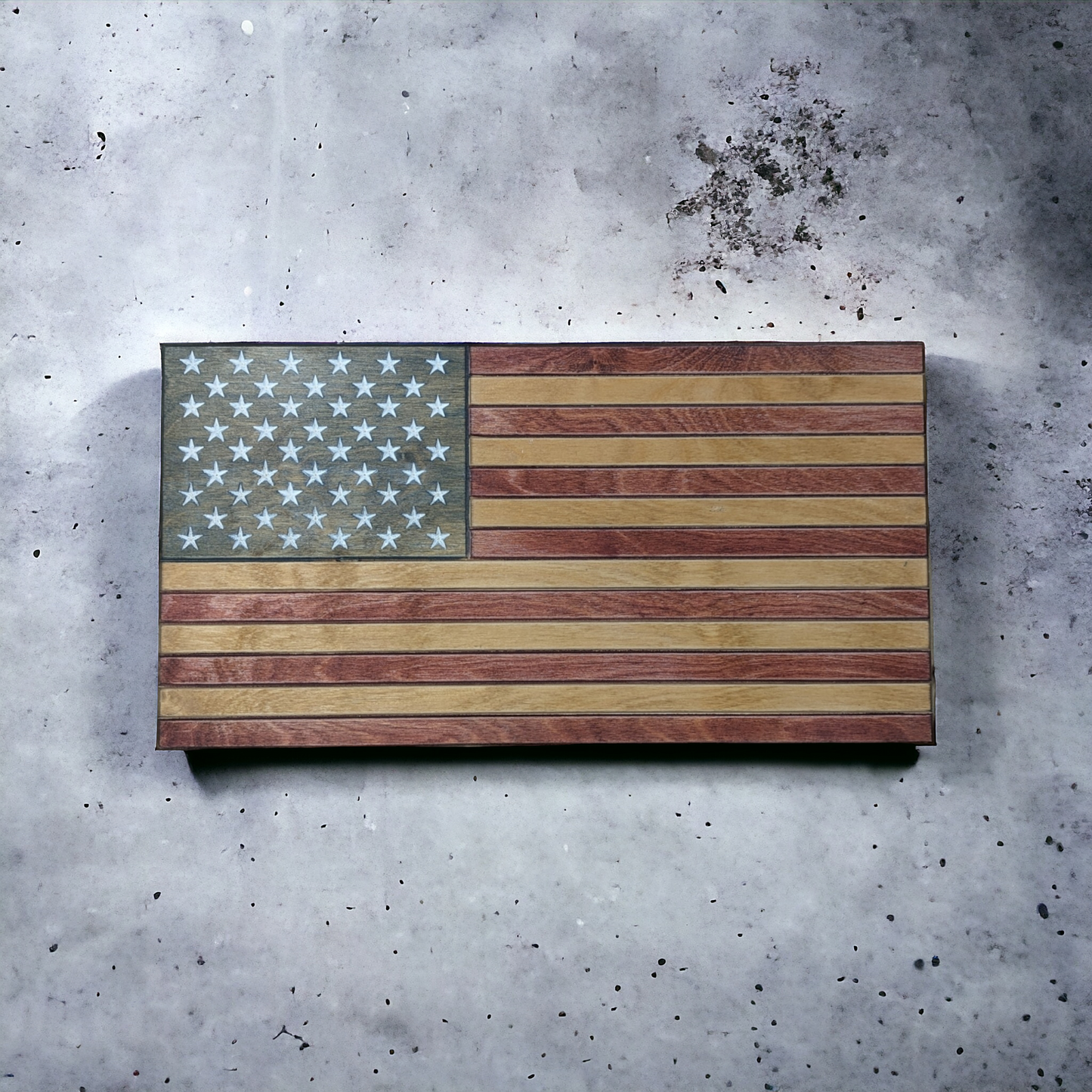Handcrafted patriotic flags