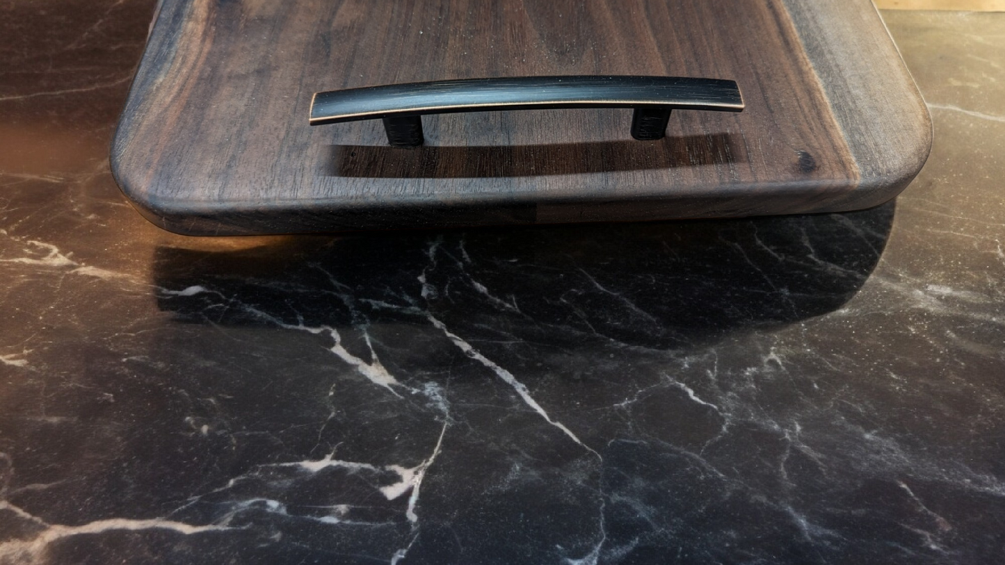 Handled Charcuterie Board-Oiled Bronze Handles