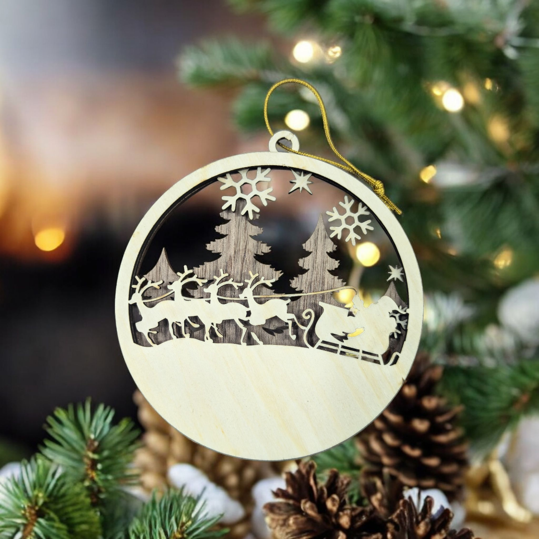 Christmas Ornaments Tree Decoration, 2 Layer 3D Ornaments
