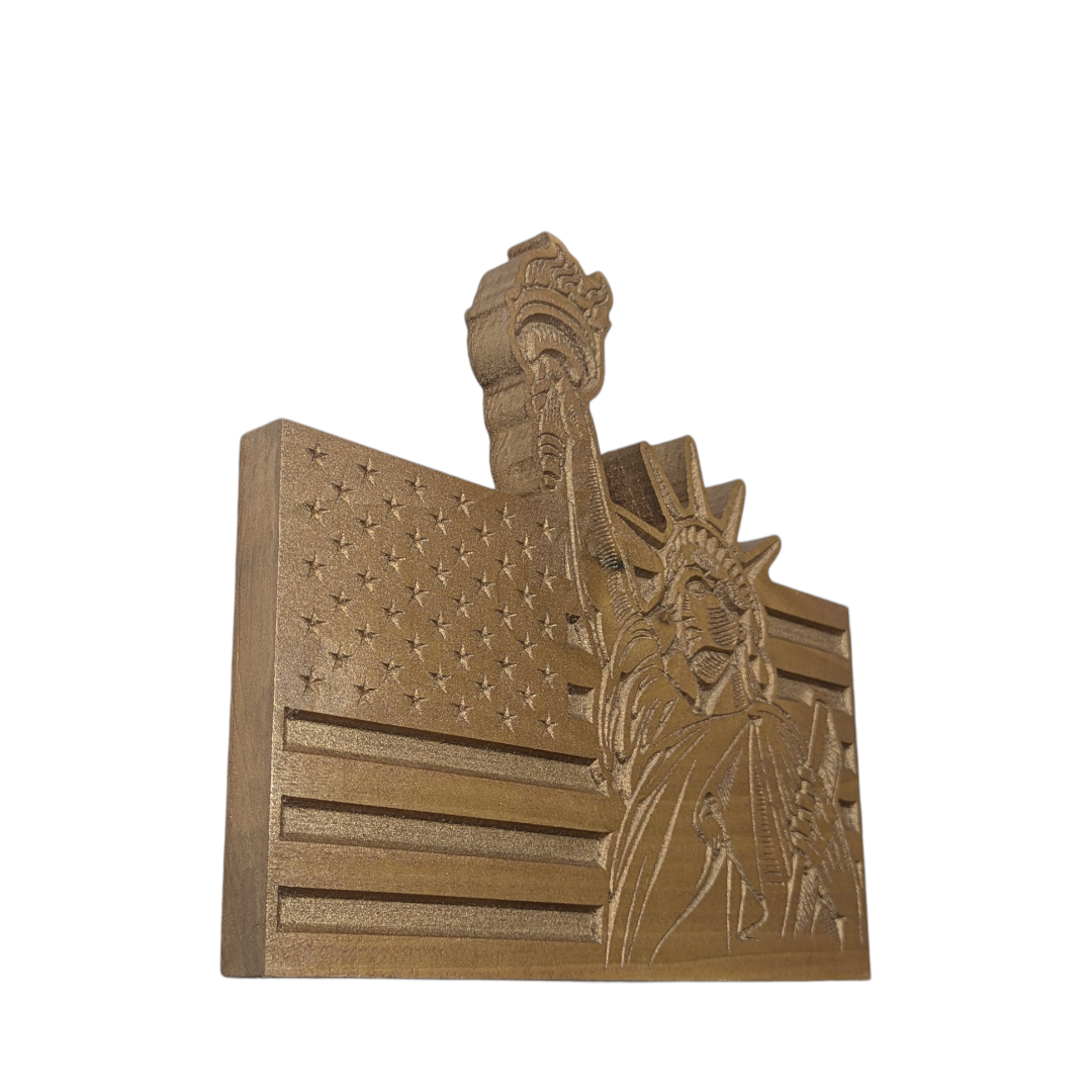 Statue of Liberty American Flag