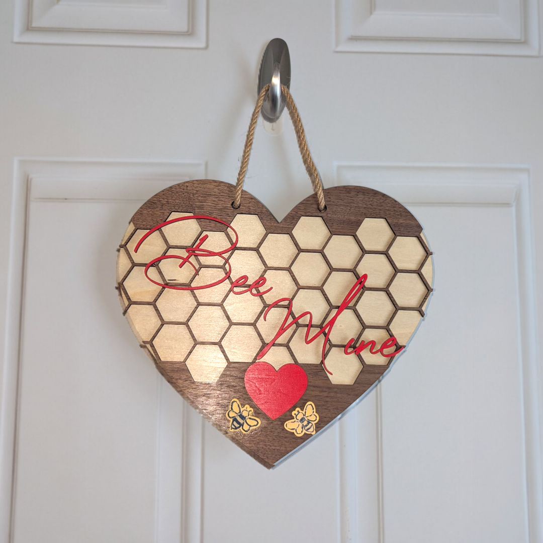Bee Mine Valentines Door Hanger