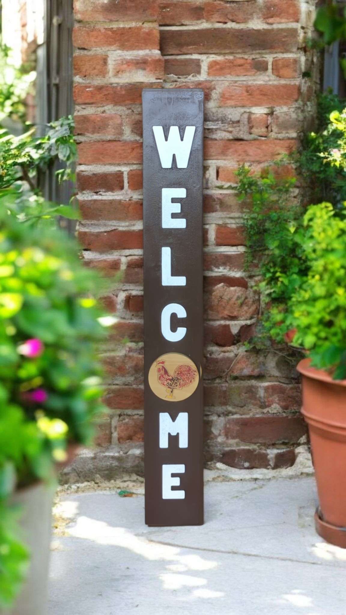 Welcome Sign Insert - Rooster