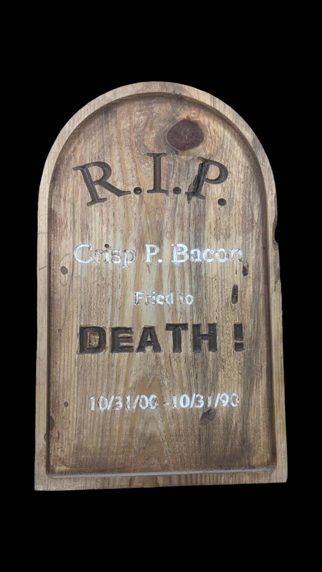 Wood Tombstone yard signs