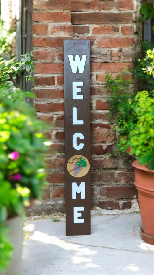 Welcome Sign with interchangeable designs / Personalized WELCOME sign