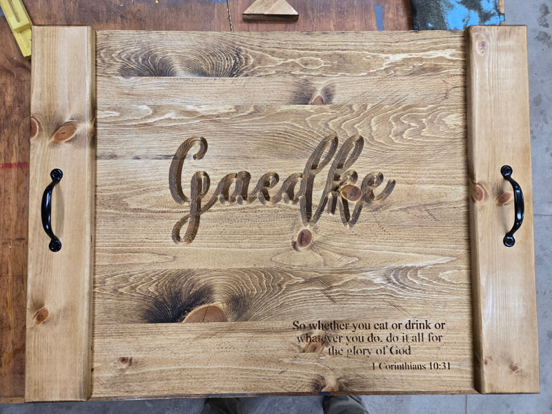 Custom engraved "noodle board"