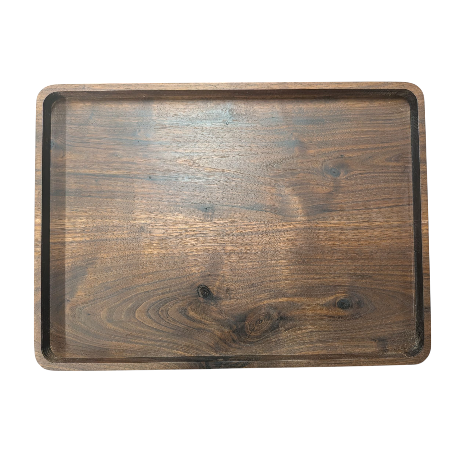 Wooden walnut serving tray