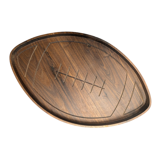 Football - Wood Chip Tray with optional personalization