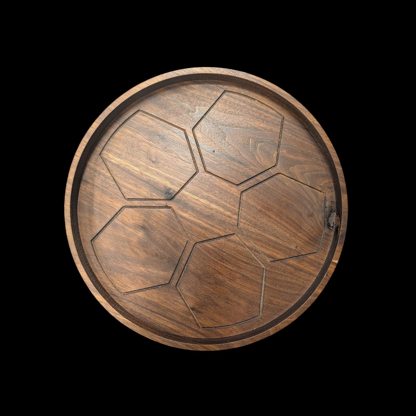 Football - Wood Chip Tray with optional personalization