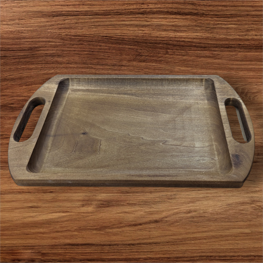Handcrafted Wooden Charcuterie/serving Tray with Elegant Carved Handles - A Timeless Addition to Your Home