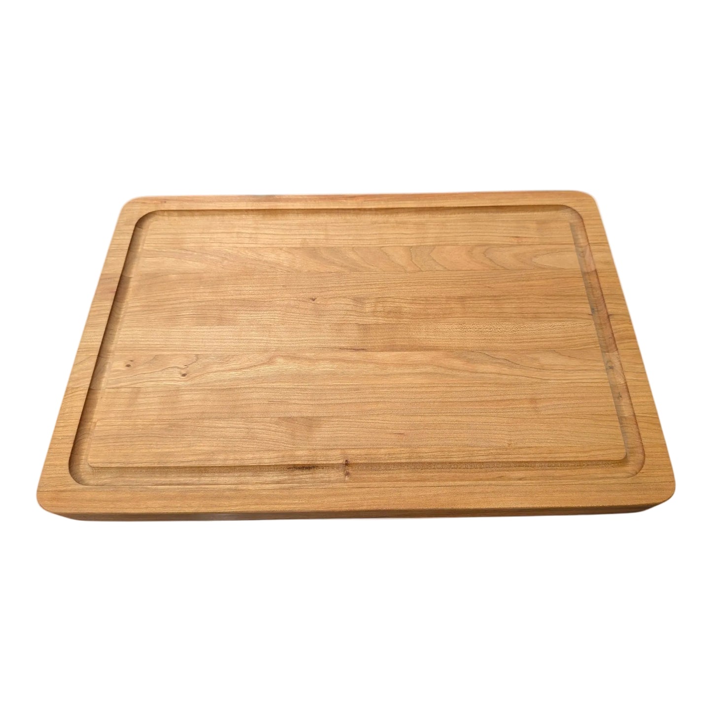 Wooden Cherry cutting board with optional juice groove