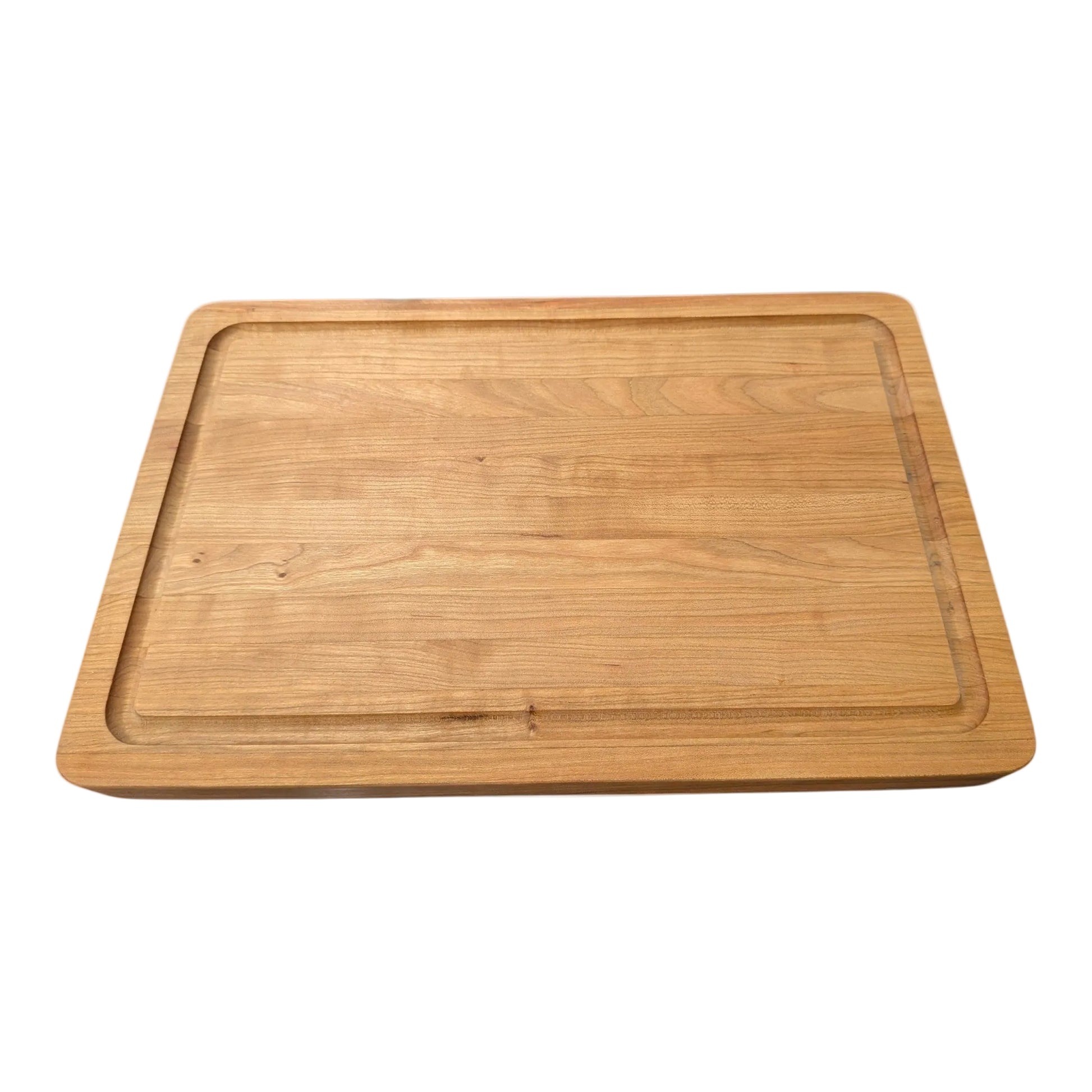 Wooden Cherry cutting board with optional juice groove