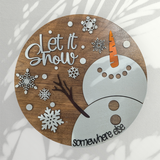 Snowman Welcome Sign