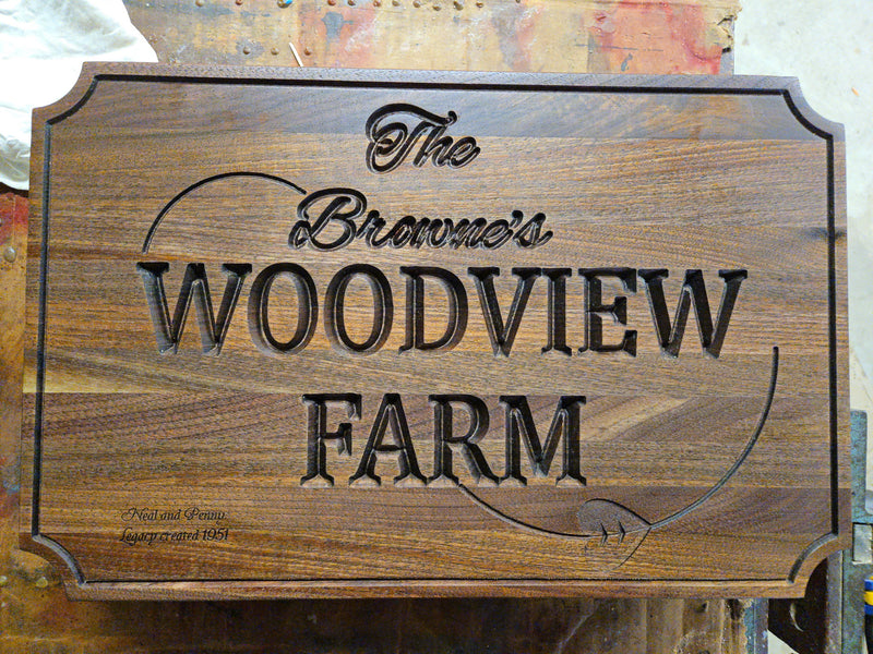Custom engraved thick cutting board