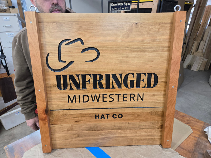 Custom made corporate outdoor sign